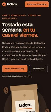 La misma demo en un celular.